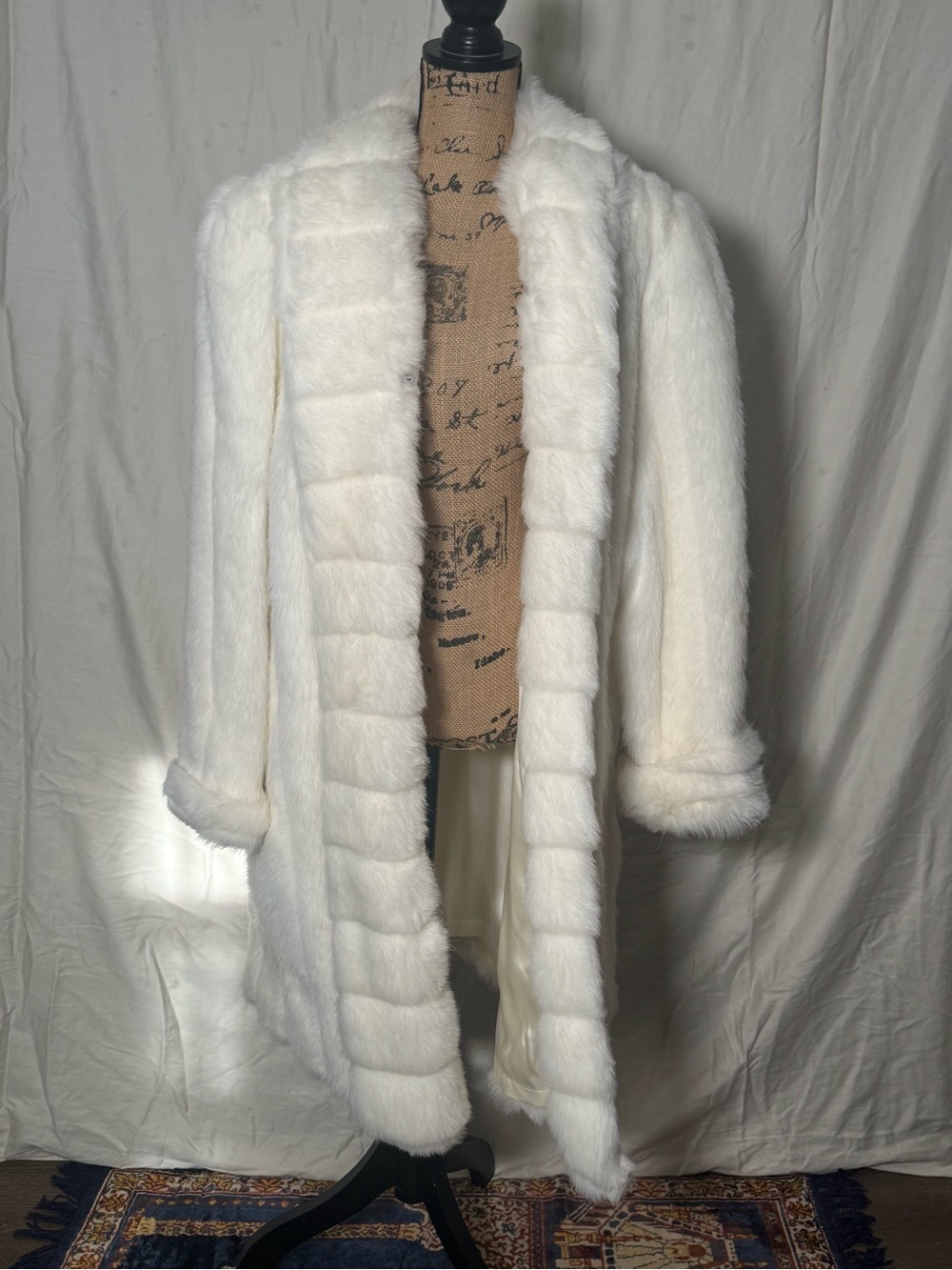 White Faux Fur Coat